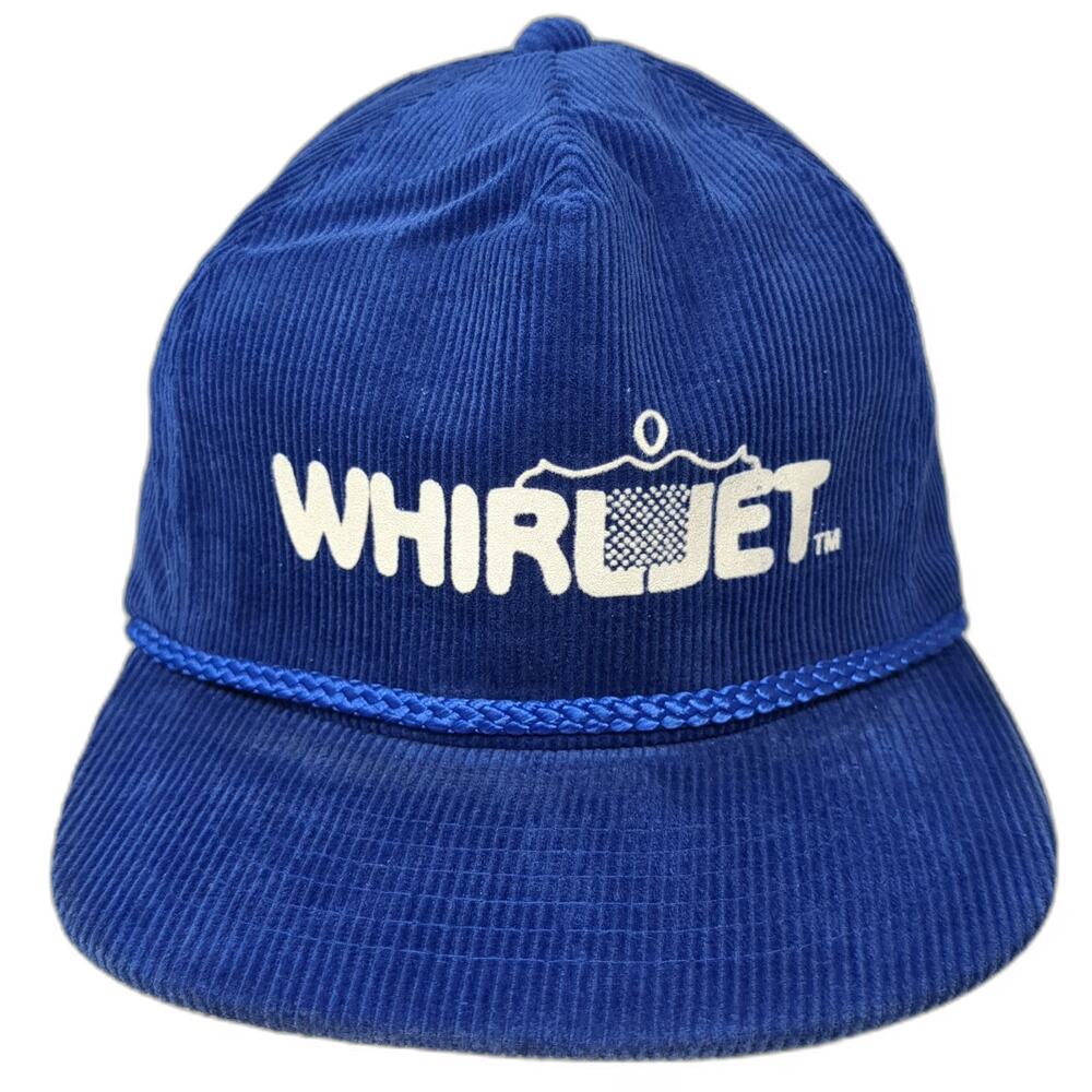 AmaPro Whirljet 5 Panel Hat Blue One Size Corduroy Rope Brim Slideback Cap